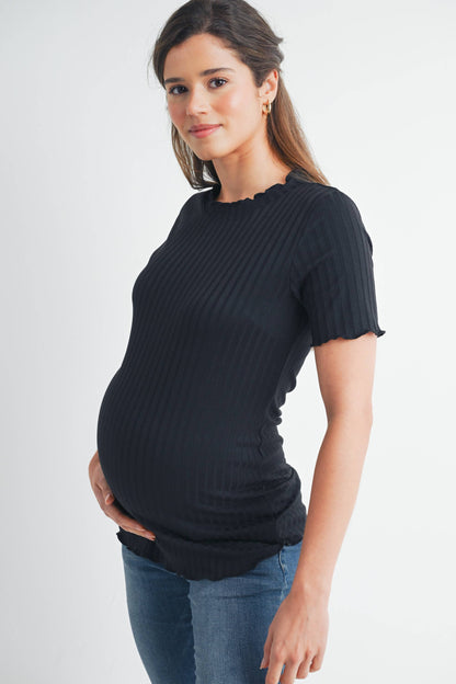 Ribbed Maternity T-Shirt