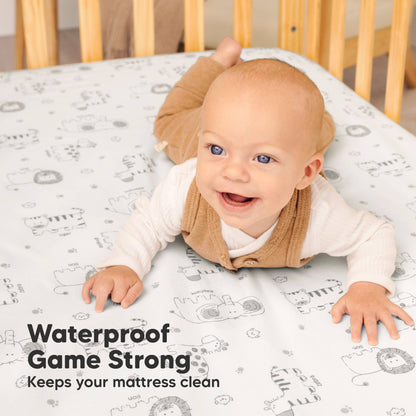 2-Pack Mini Crib Sheets Organic