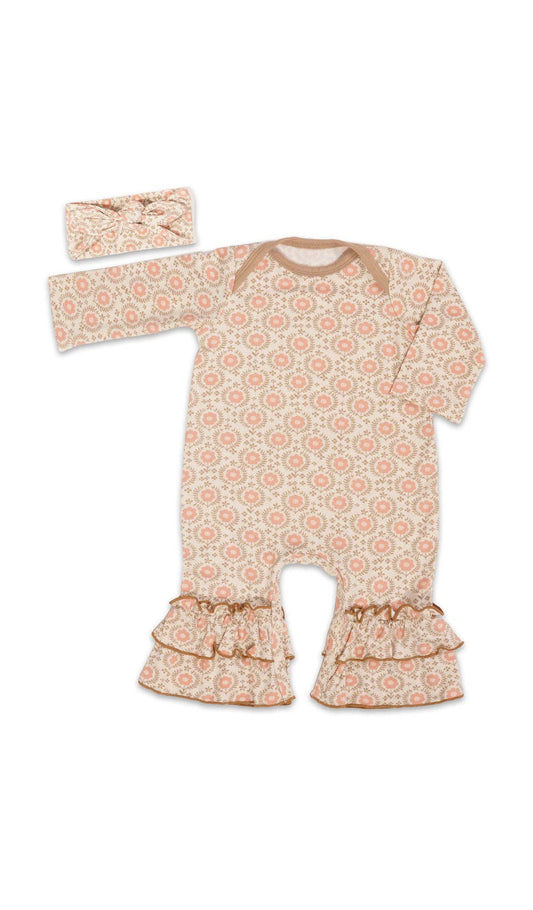 Bohemian Ruffle Romper 2 Piece