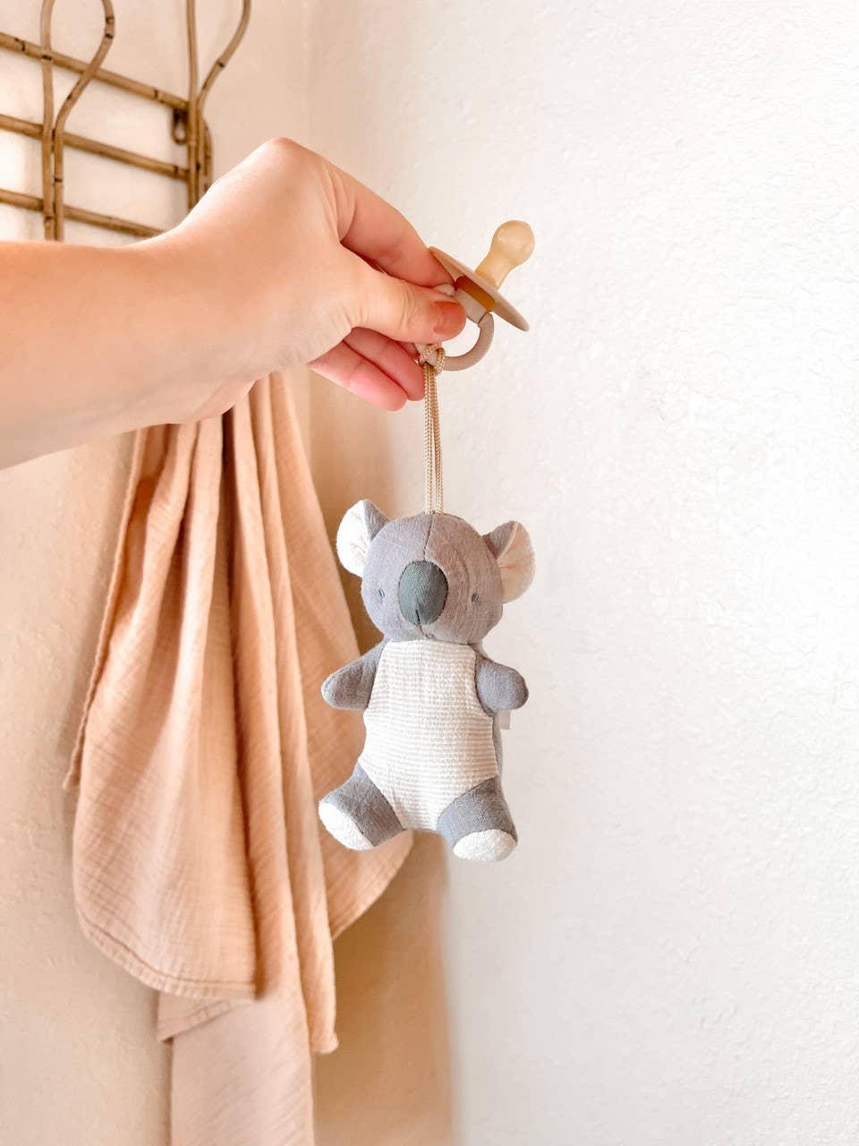 Natural Rubber Pacifier & Plush