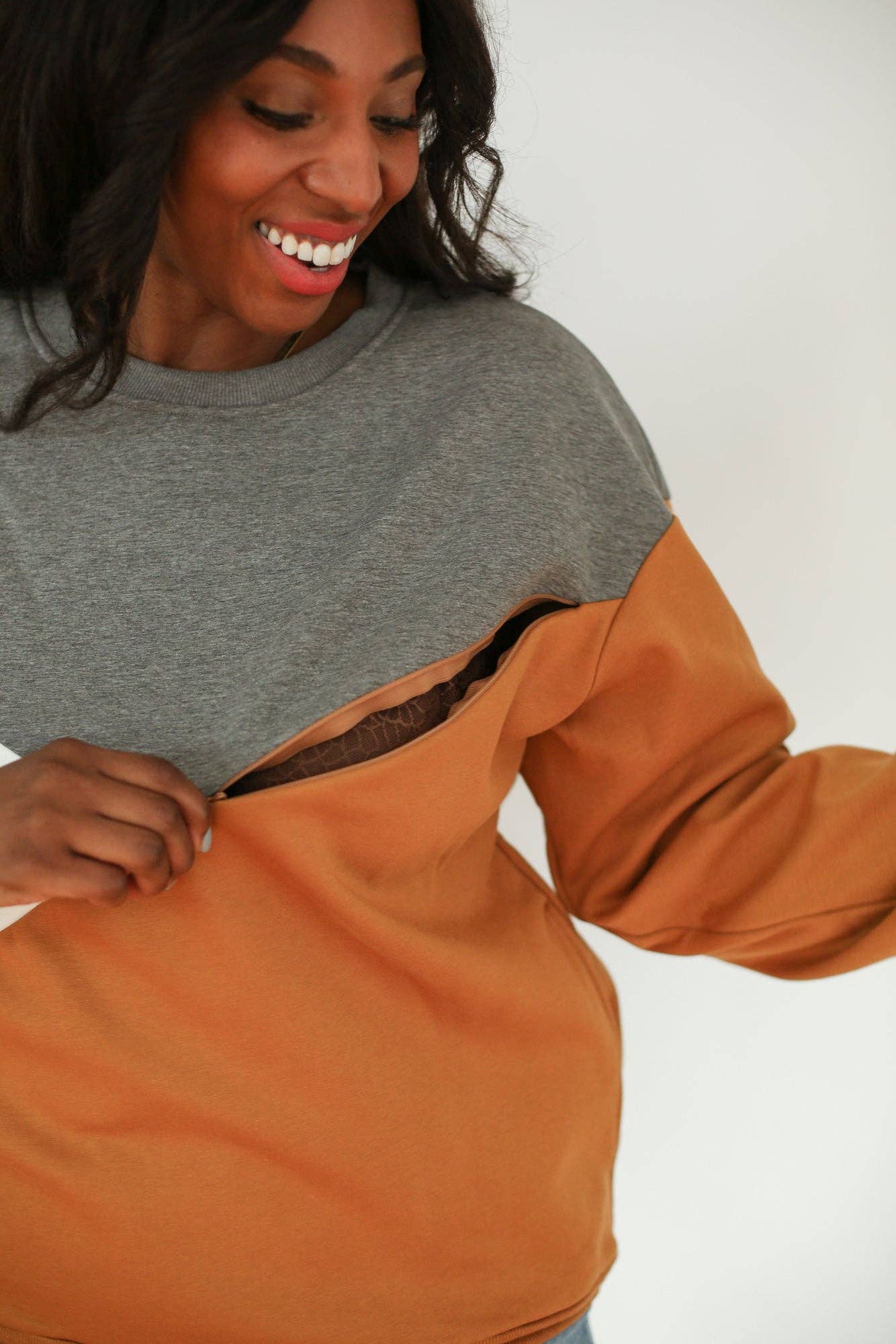Zip Breastfeeding Sweatshirt
