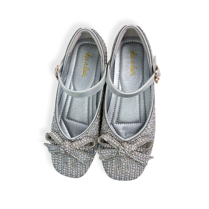 Pearl & Rhinestone Flat Shoes