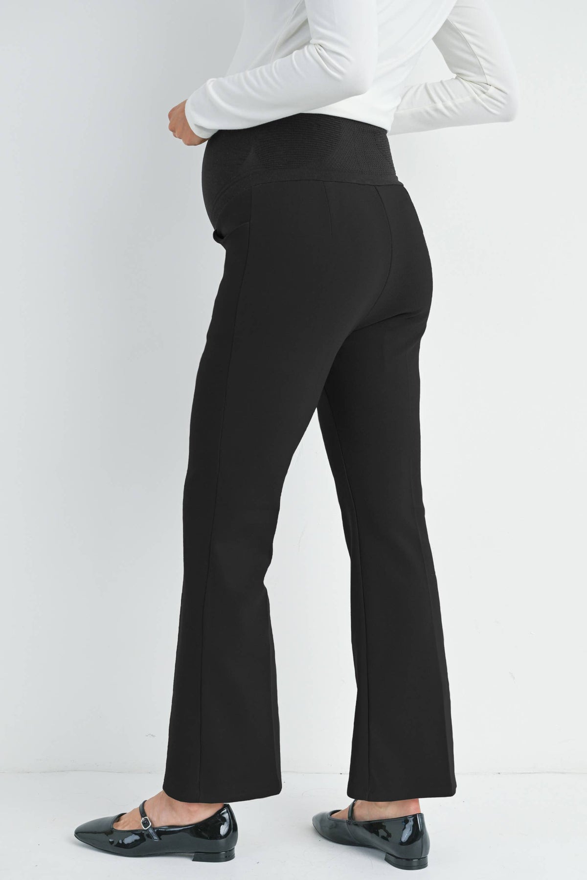 Flared Maternity Over the Belly Pants
