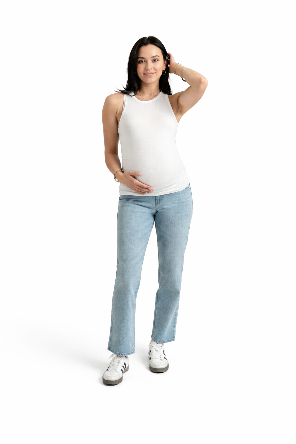 MaternityDad Jean w/ Bellyband in Flora