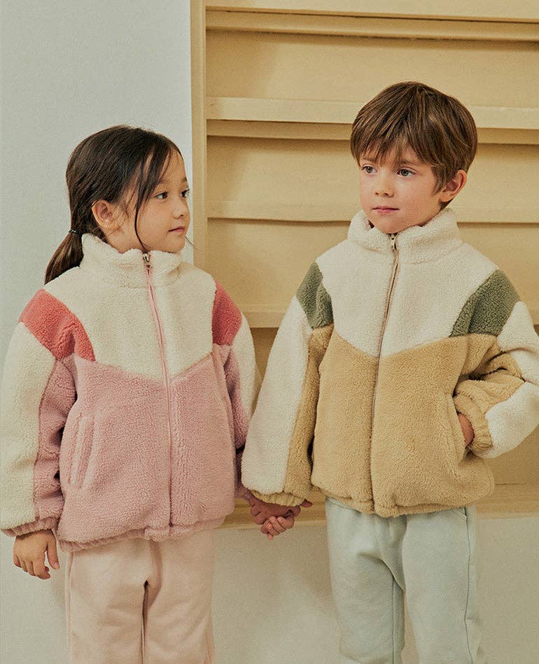 Color Block Fleece Jacket