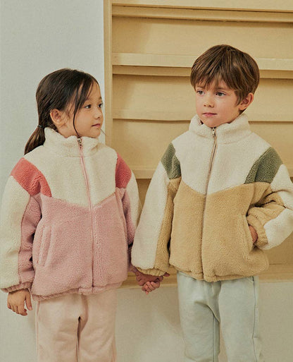 Color Block Fleece Jacket