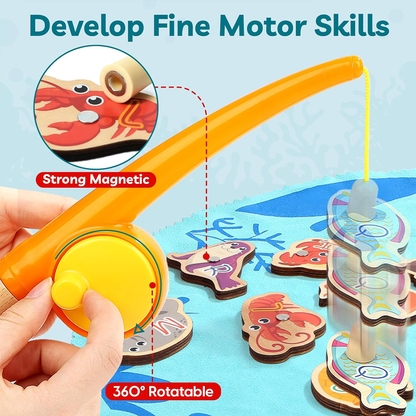 Topbright! Montessori Toddler Fishing Game