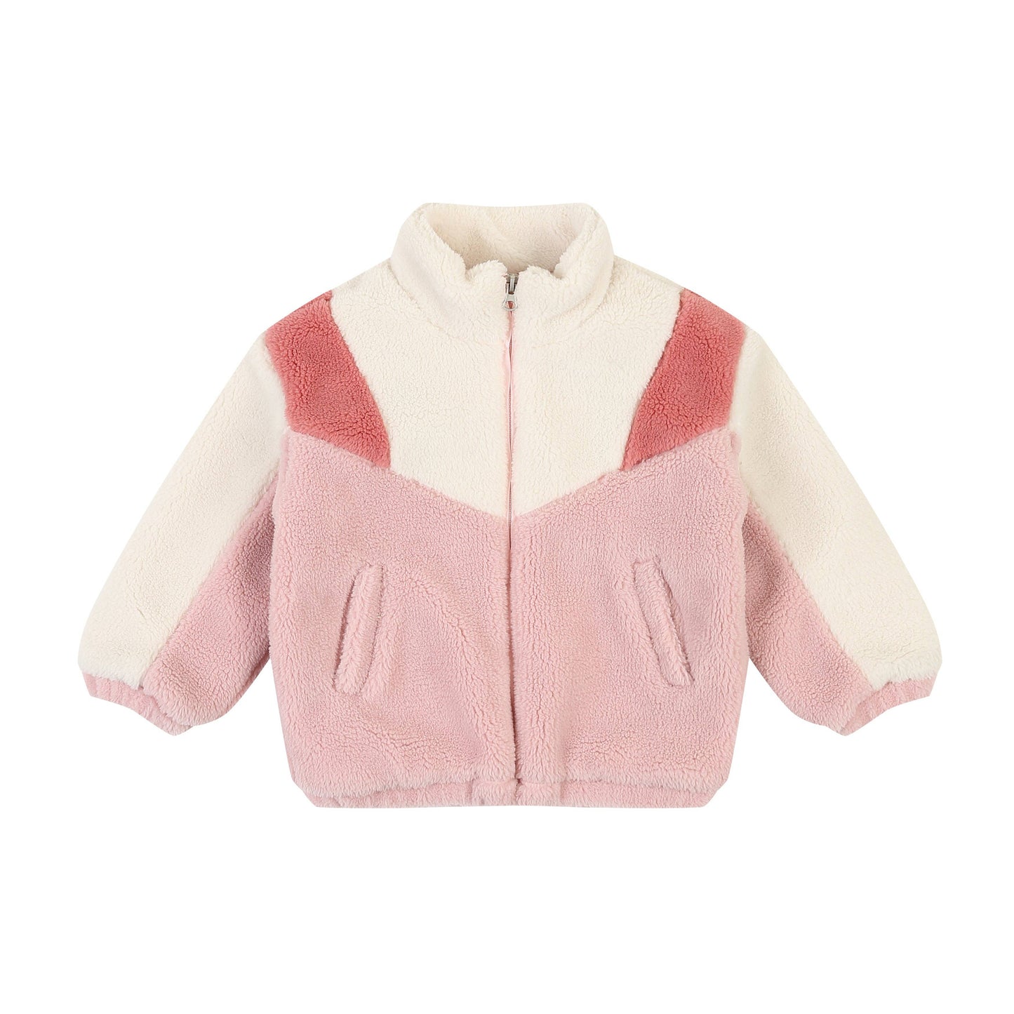 Color Block Fleece Jacket