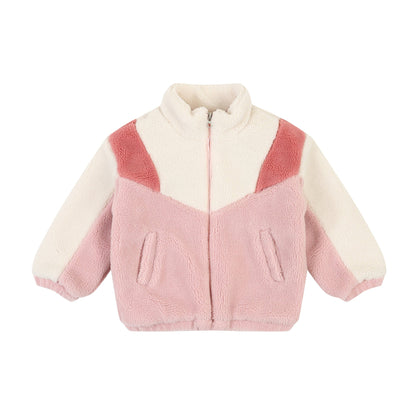 Color Block Fleece Jacket