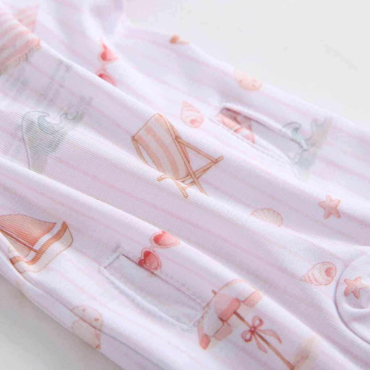 Beach Baby Ruffled Pjs