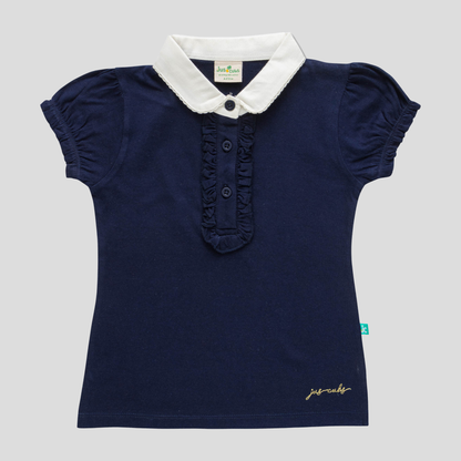 Ruffled Polo Shirt
