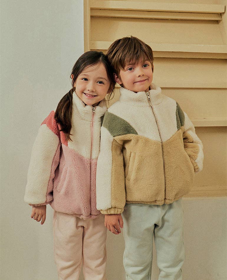 Color Block Fleece Jacket