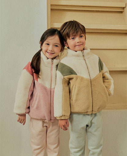 Color Block Fleece Jacket