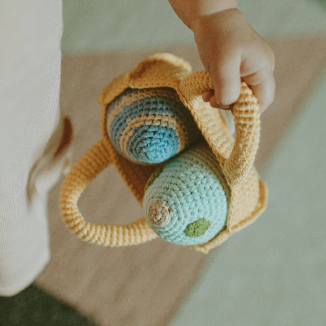 Easter Egg Plush Toy – Soft, Handmade, and Plastic-Free