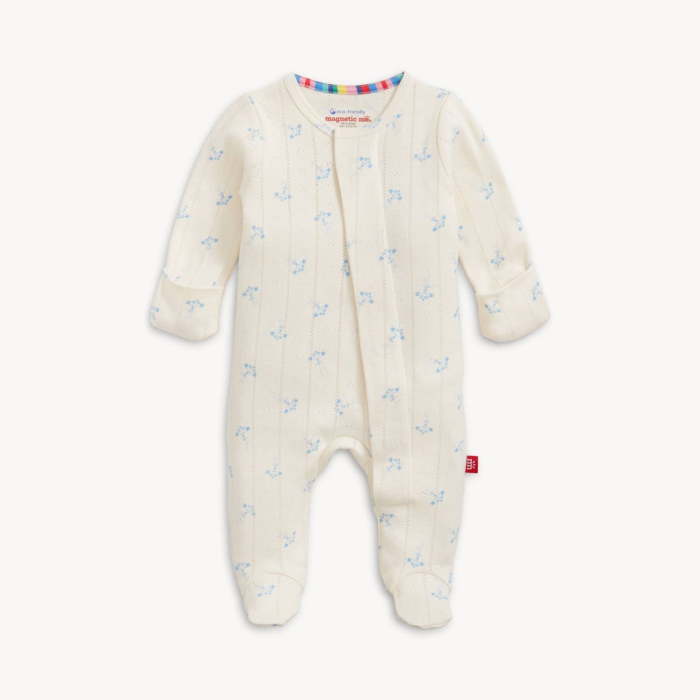 AIRPLANES POINTELLE MAGNETIC FOOTIE