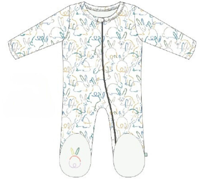 Bunnies Baby Footie
