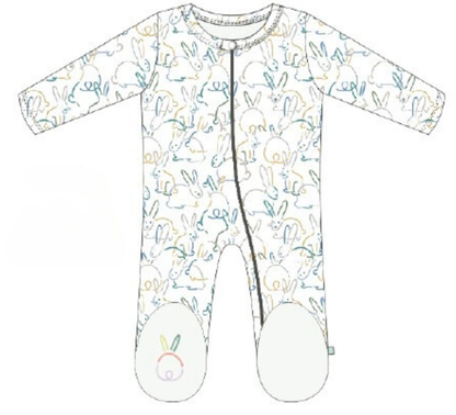 Bunnies Baby Footie