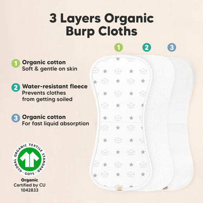Constellation 5-Pack Burp Cloths