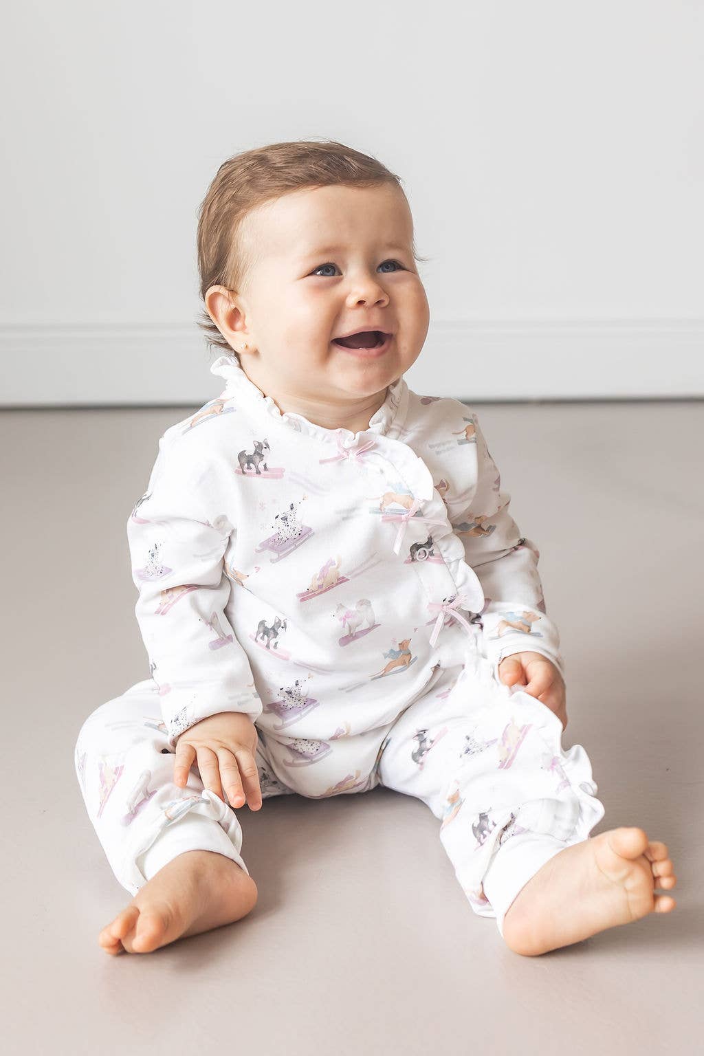 Ski Pups Pima Baby Onesies