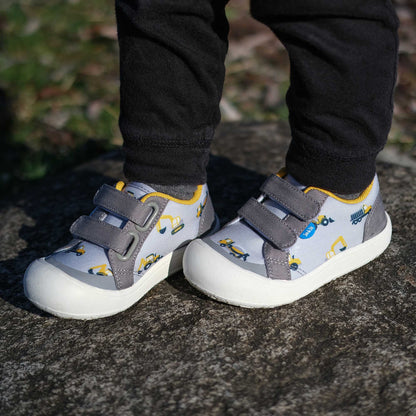 Grey Construction Toddler Sneakers
