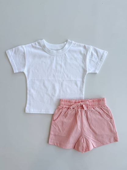 Organic Cotton Shorts - Pink