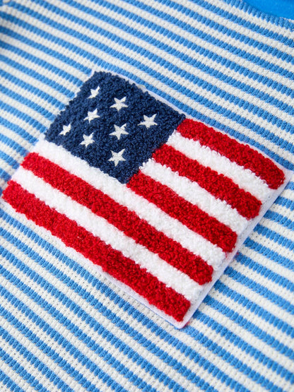 Chenille Flag Romper