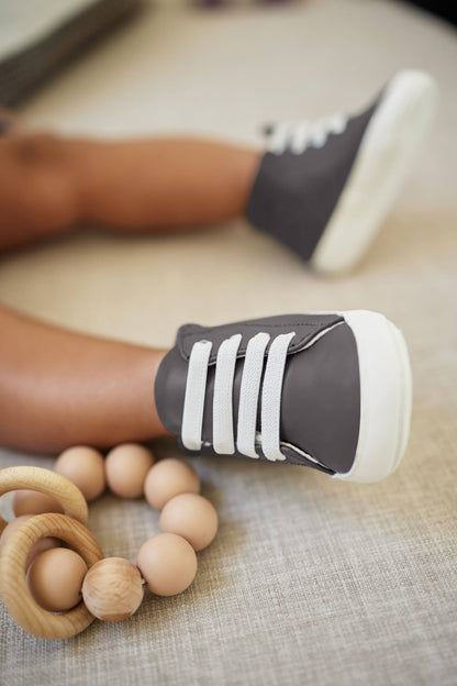 Stormy Grey Baby Sneakers