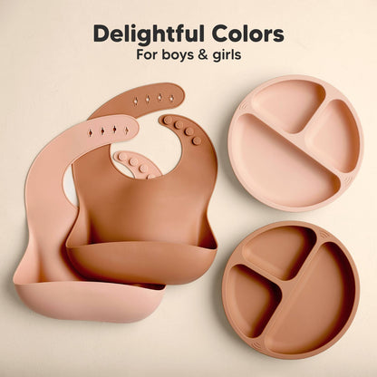 2-Pack Prep Silicone Bibs Dusk