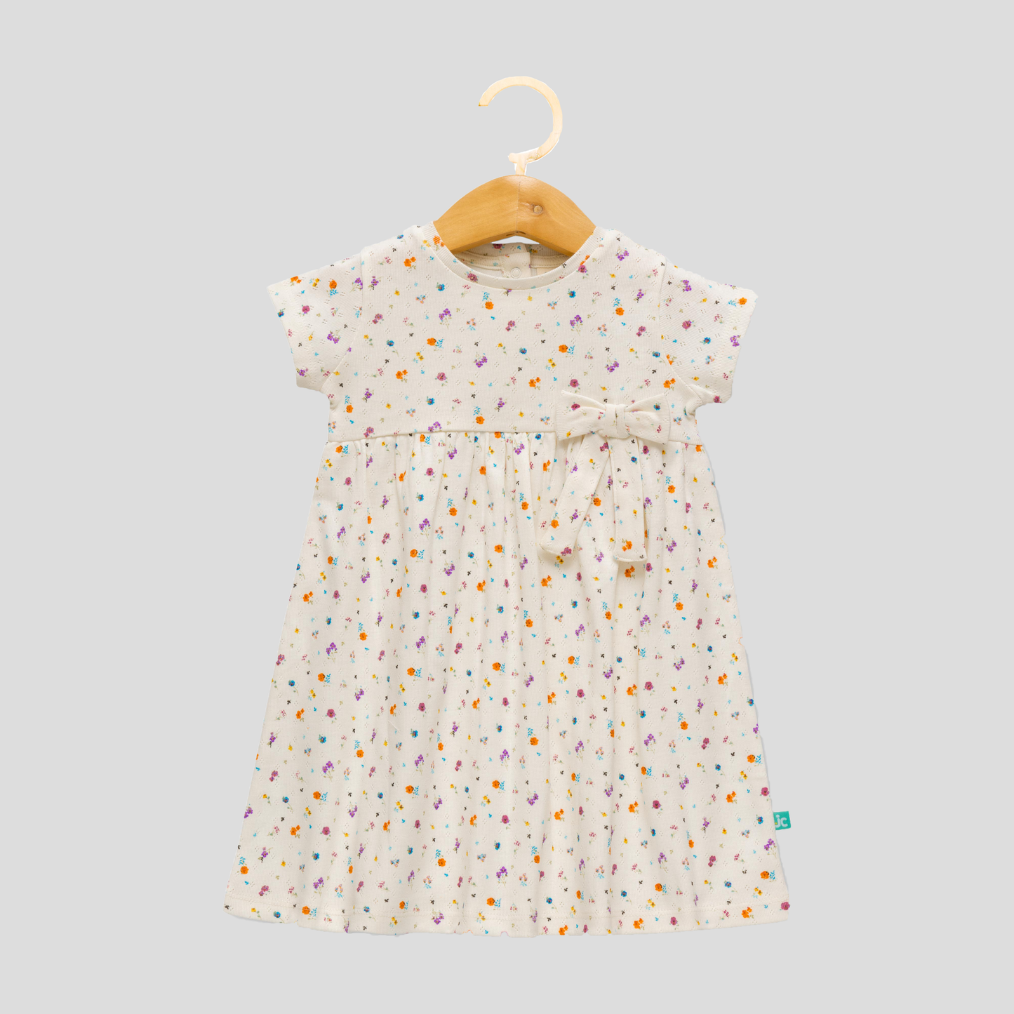 Floral Flair Dress with Bow