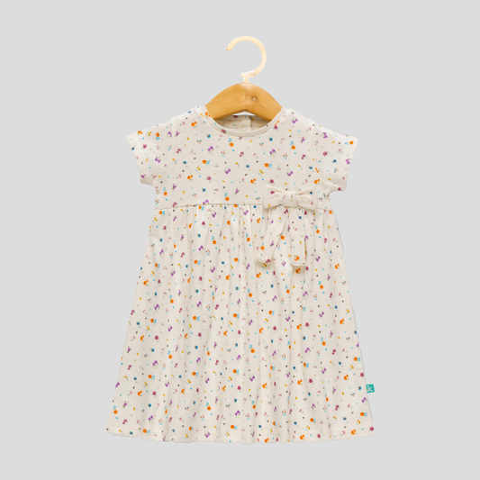 Floral Flair Dress with Bow