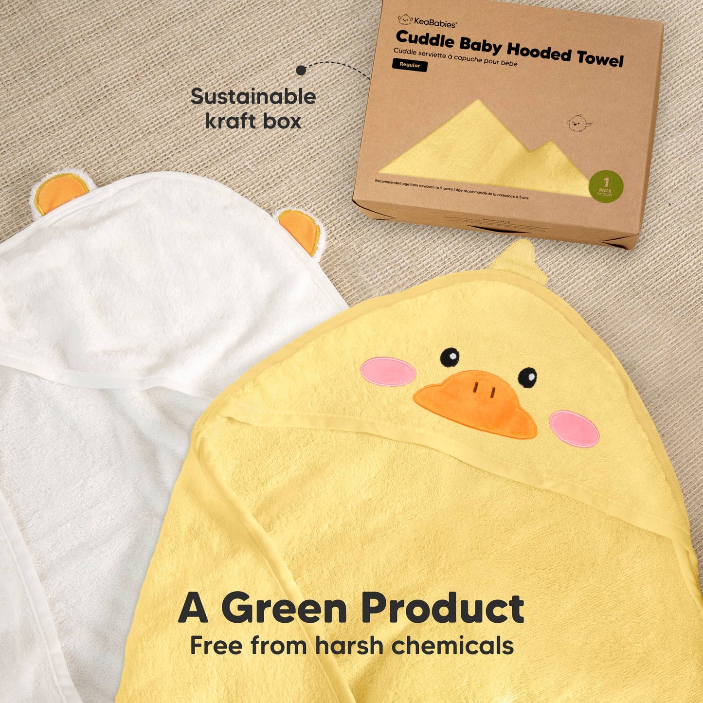 Duckling Cuddle Baby Hooded Towel