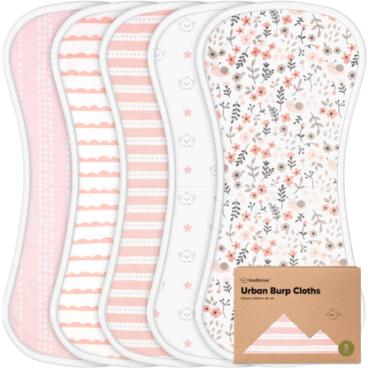 Sweet Charm 5-Pack Burp Cloths