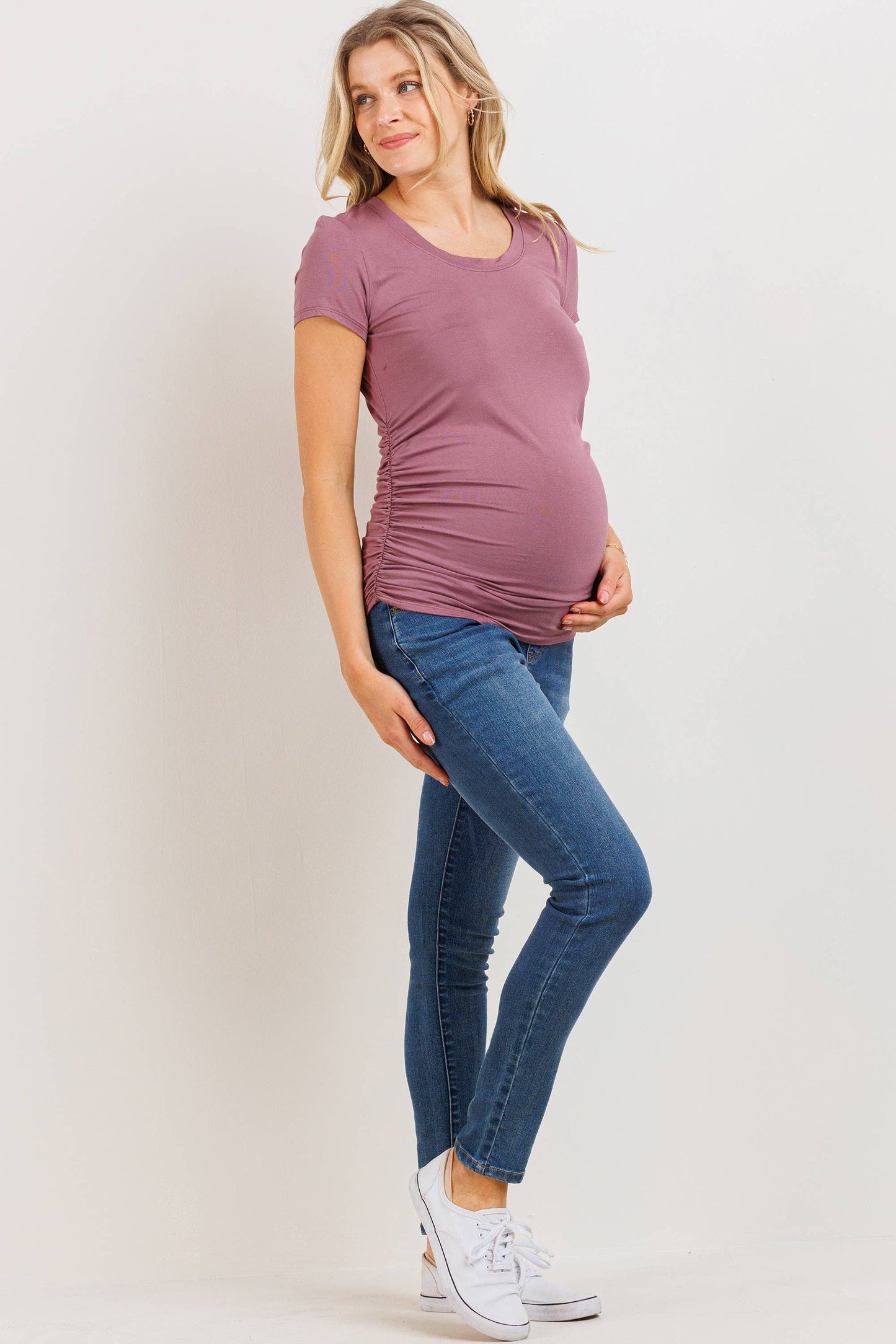 Ruched Maternity T-Shirt