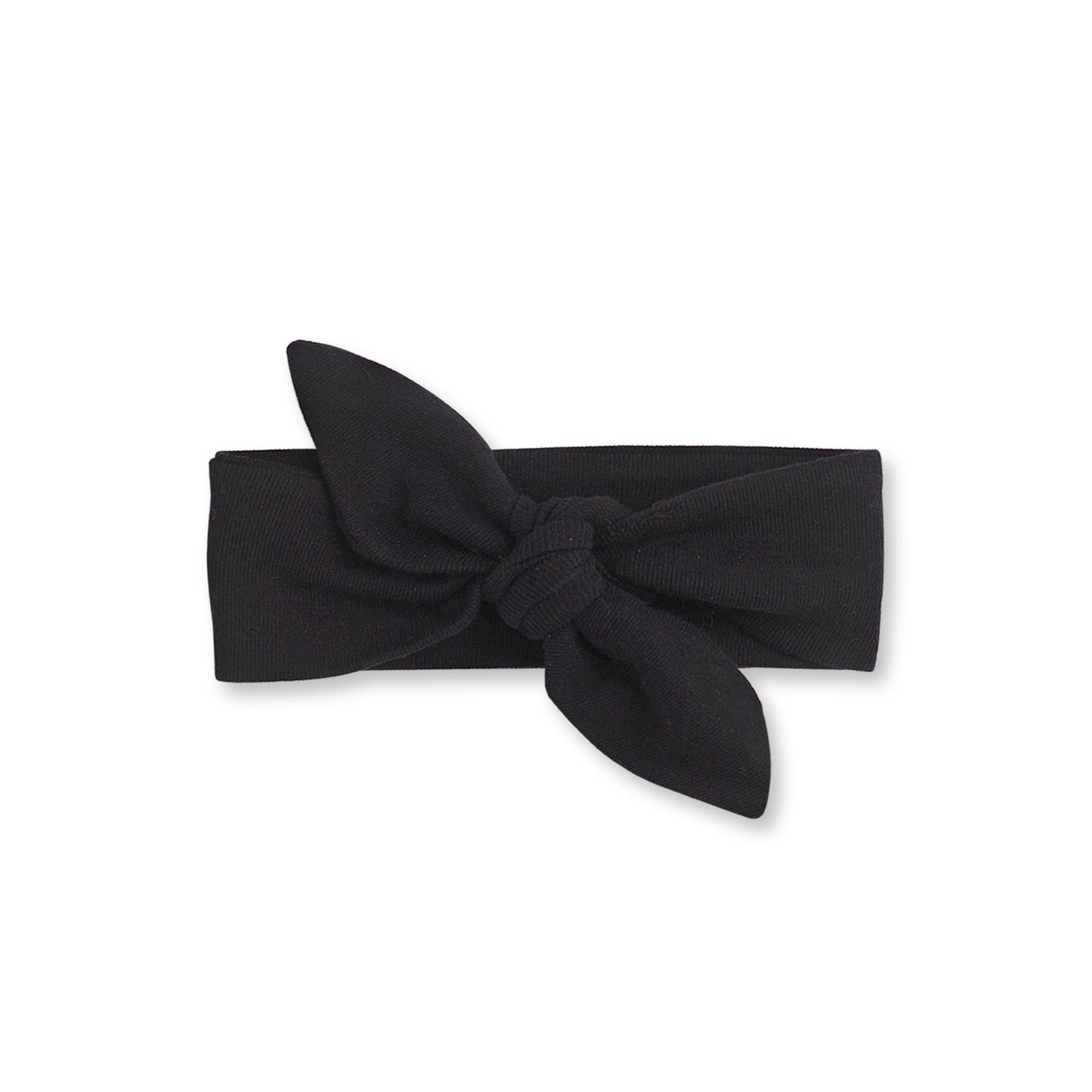 Girl's Black Cotton Headband