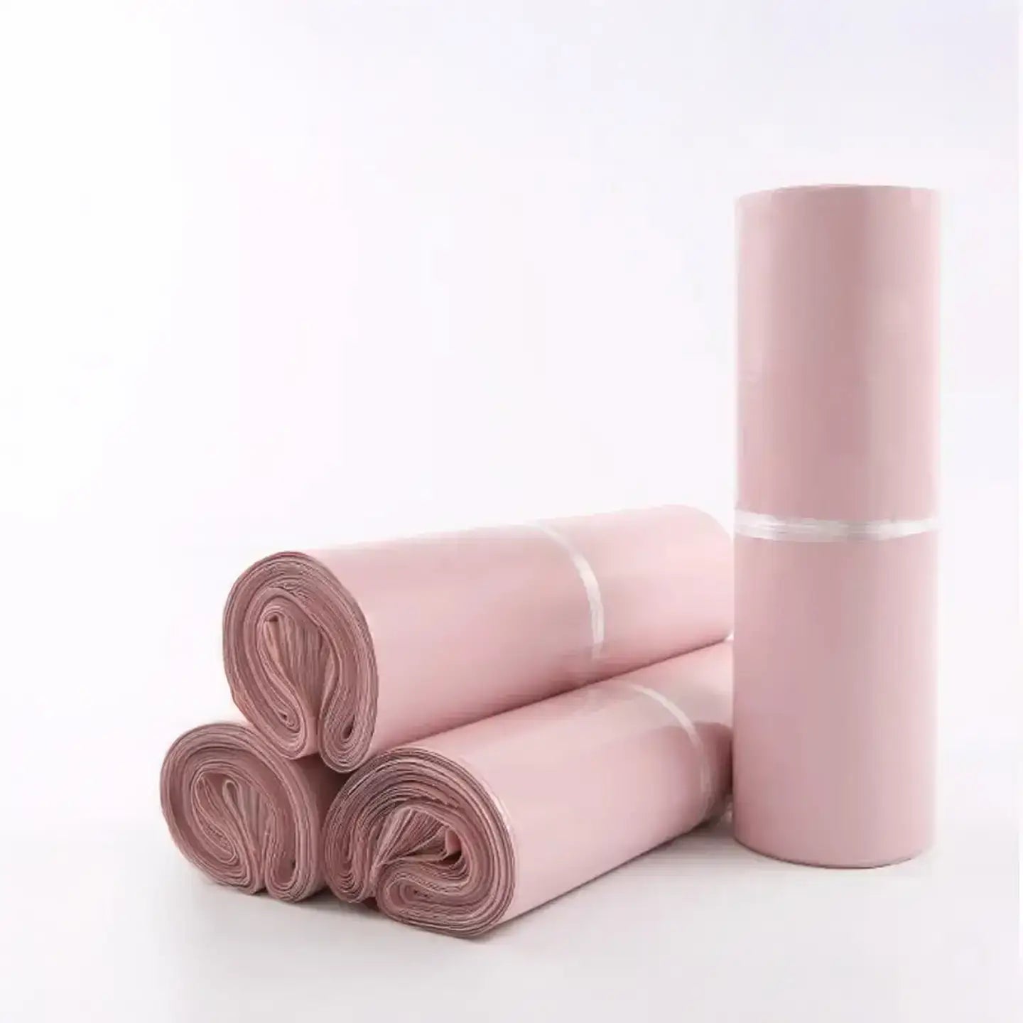 100pcs, HEAVY DUTY 0.12mm Pink Poly Mailer Shipping Bag