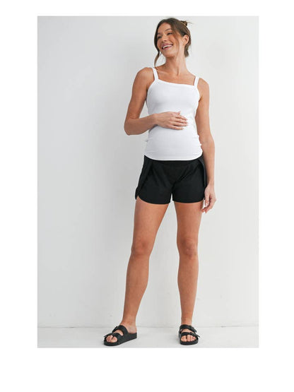 Maternity Workout Shorts w/Belly Band