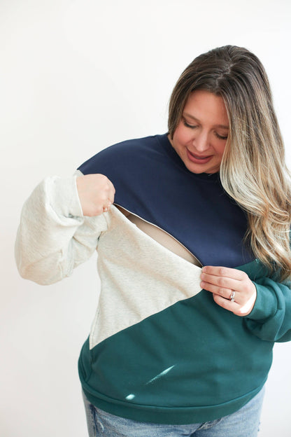 Zip Breastfeeding Sweatshirt