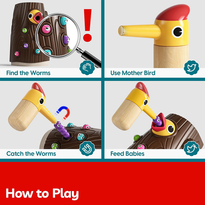 Topbright! Magnetic Bird Feeding Games