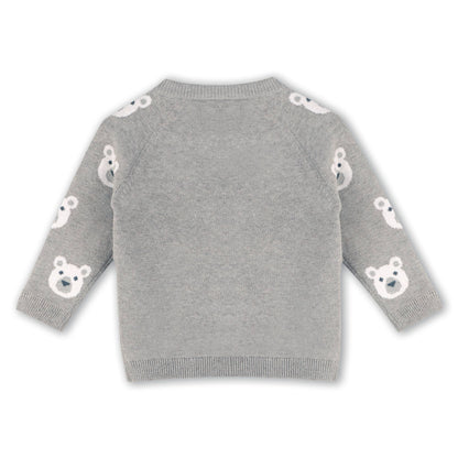 Bear Jacquard Knit Sweater