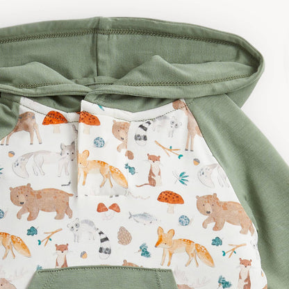 WONDERFUL WILDLIFE MODAL L/S HOODIE W JOGGER