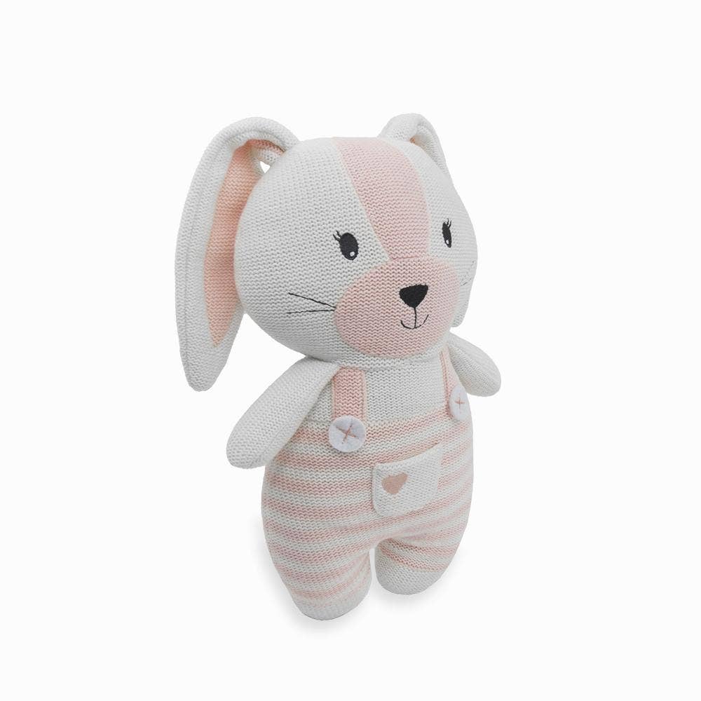 Huggable Cotton Knit Toy - Lucy Bunny