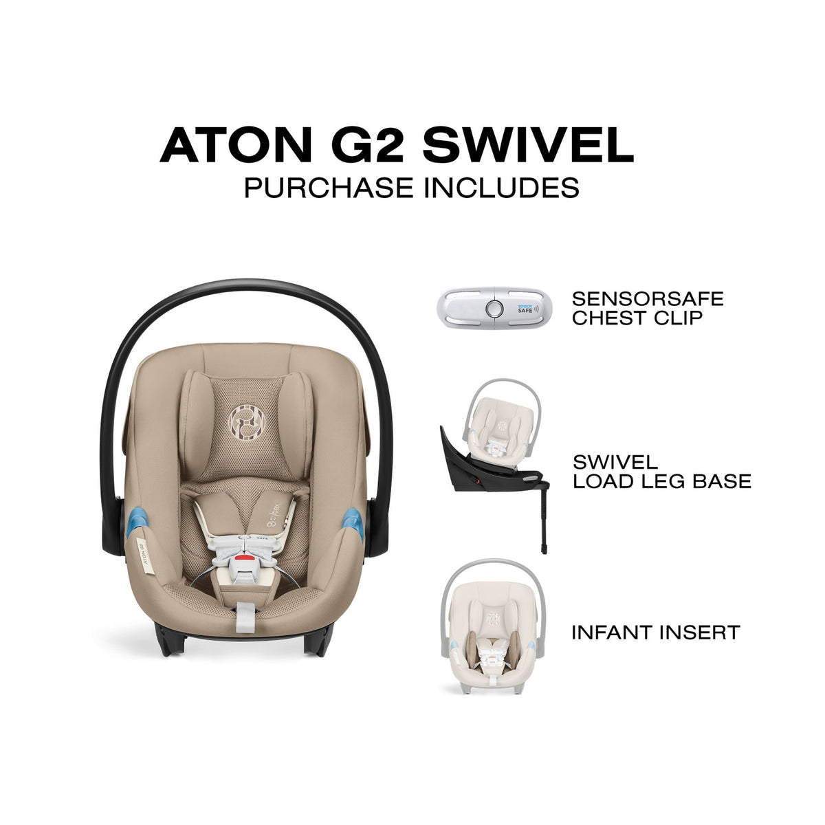 Cybex Aton G2 Swivel with Load Leg Base