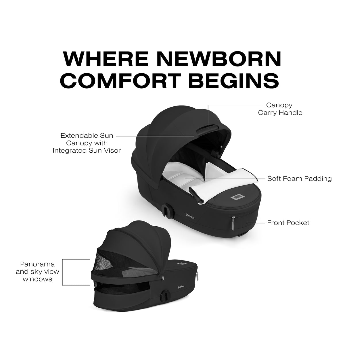 Cybex Mios/Coya Fold Lux Carry Cot
