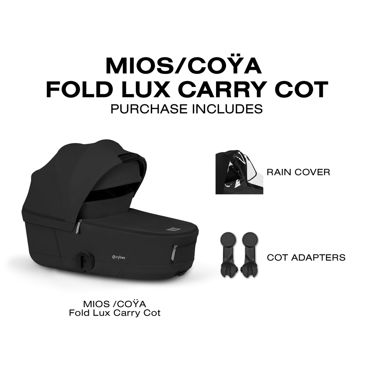 Cybex Mios/Coya Fold Lux Carry Cot