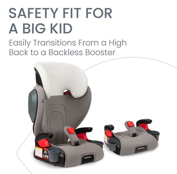 Britax Highpoint™ 2-Stage Belt-Positioning Booster with Quick-Push Connectors