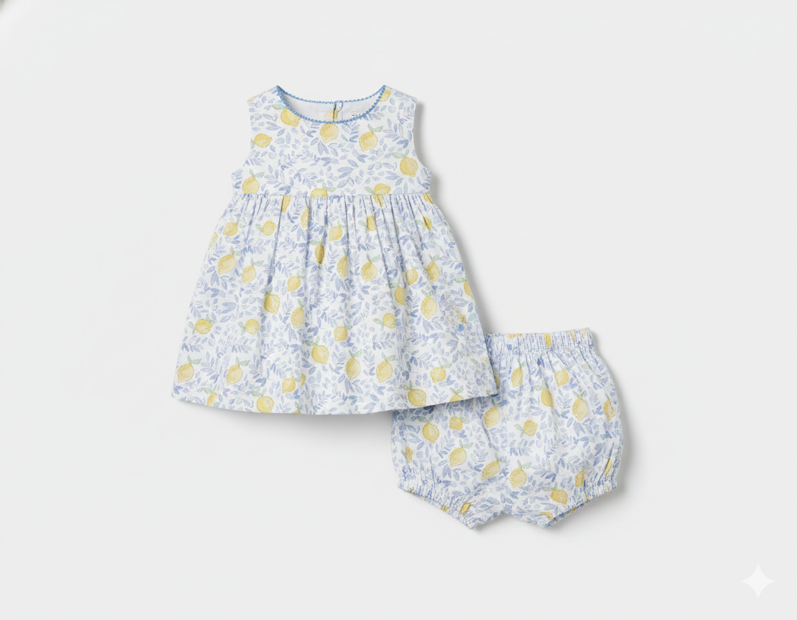 Lemons Dress w/Bloomer