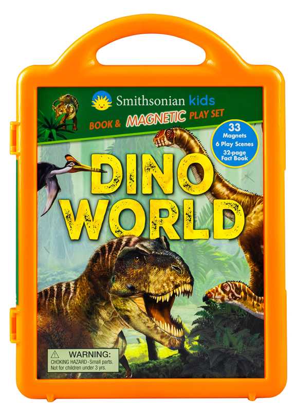 DinoWorld Book and Magnetic Play Set