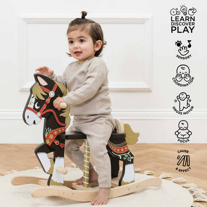 Classic Wooden Rocking Horse