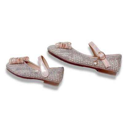 Pearl Bowtie Flat Shoes