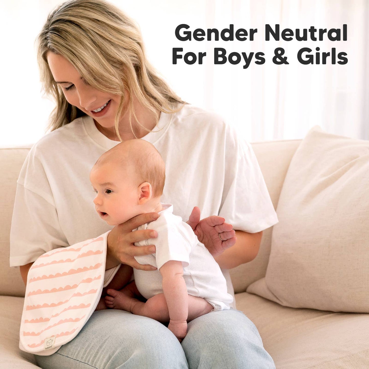 Sweet Charm 5-Pack Burp Cloths